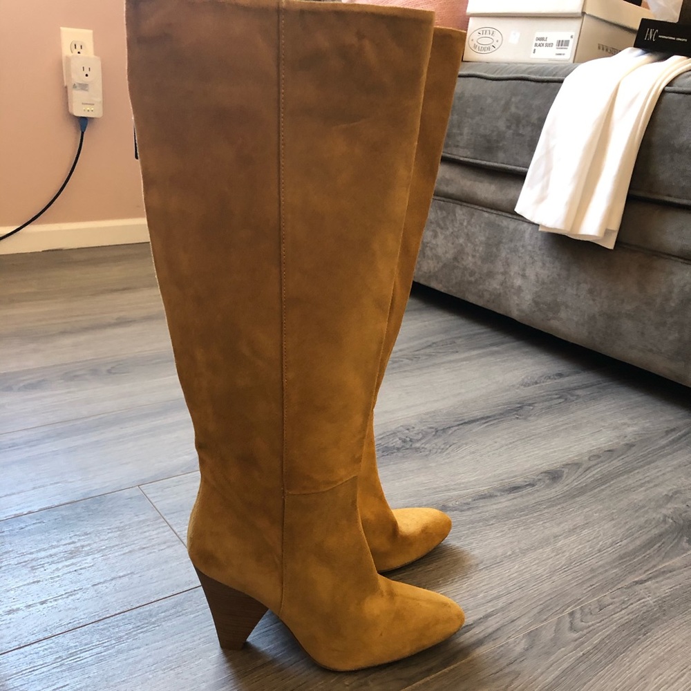 Zara Suede Knee Boots